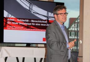 Podiumsdiskussion „Ein neuer Sozialstaat für eine neue Zeit“ im Stadthotel Waldhorn in Kirchheim/Teck